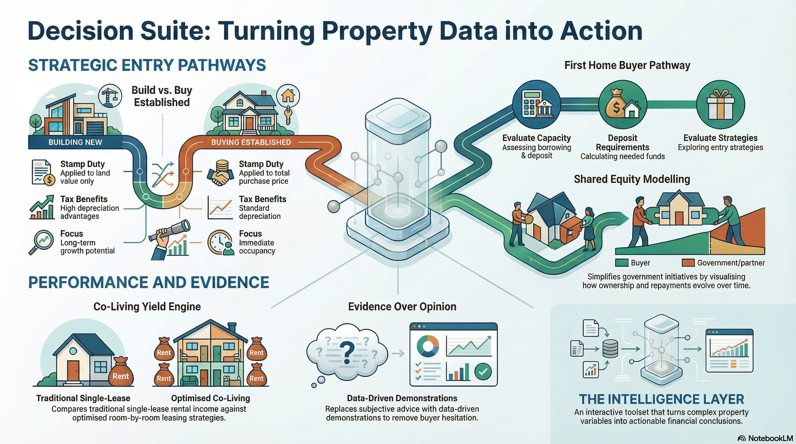 Decision Suite: Turning Property Data into Action — Strategic entry pathways, shared equity modelling, performance evidence, and the intelligence layer