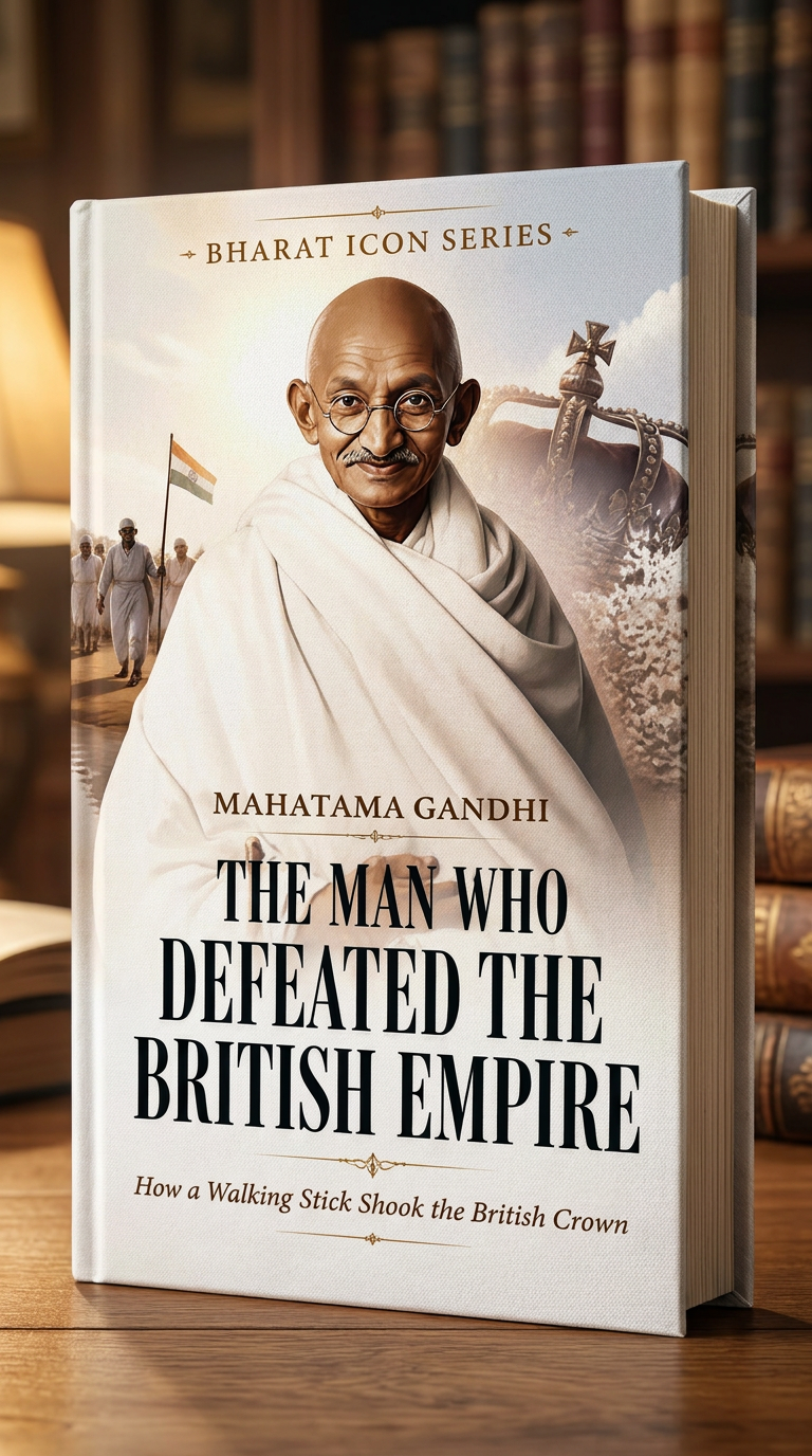 The Man Who Defeated the British Empire — Mahatma Gandhi cover
