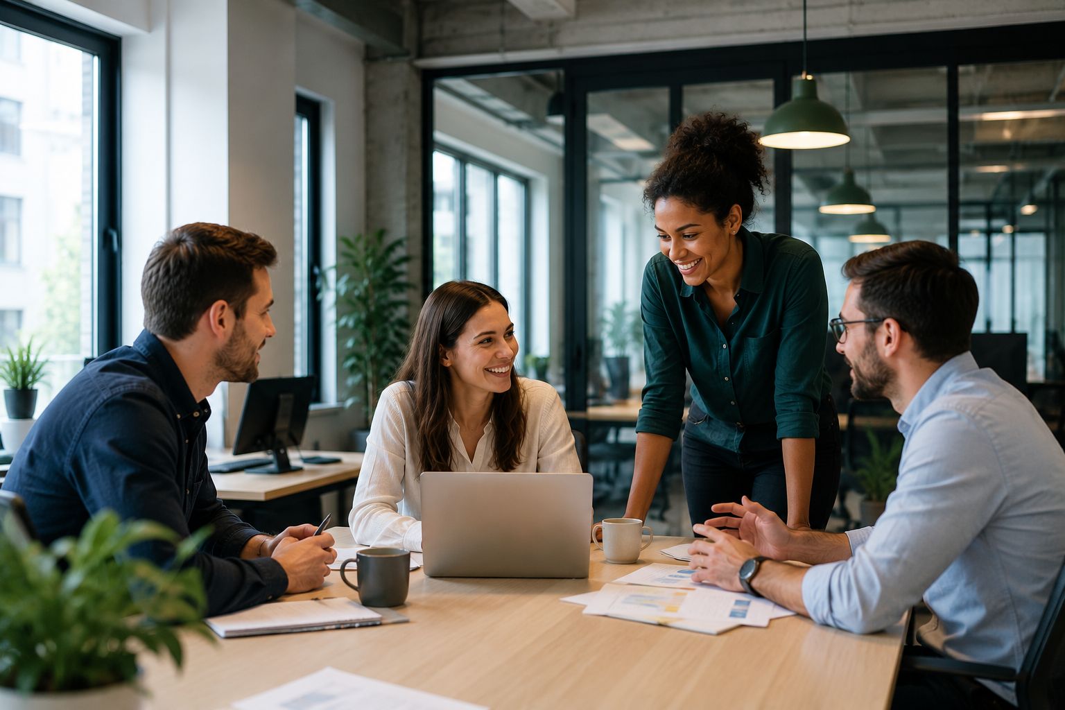 Équipe entreprise — réunion collaborateurs Repair&Co