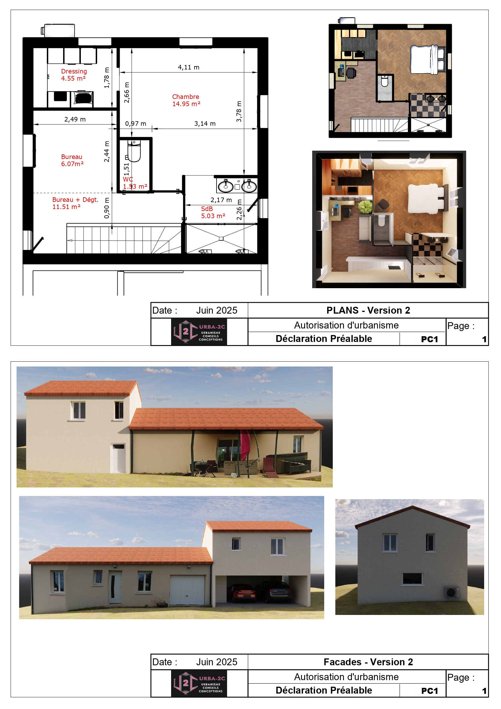 Agrandissement et aménagement d'une maison d'habitation