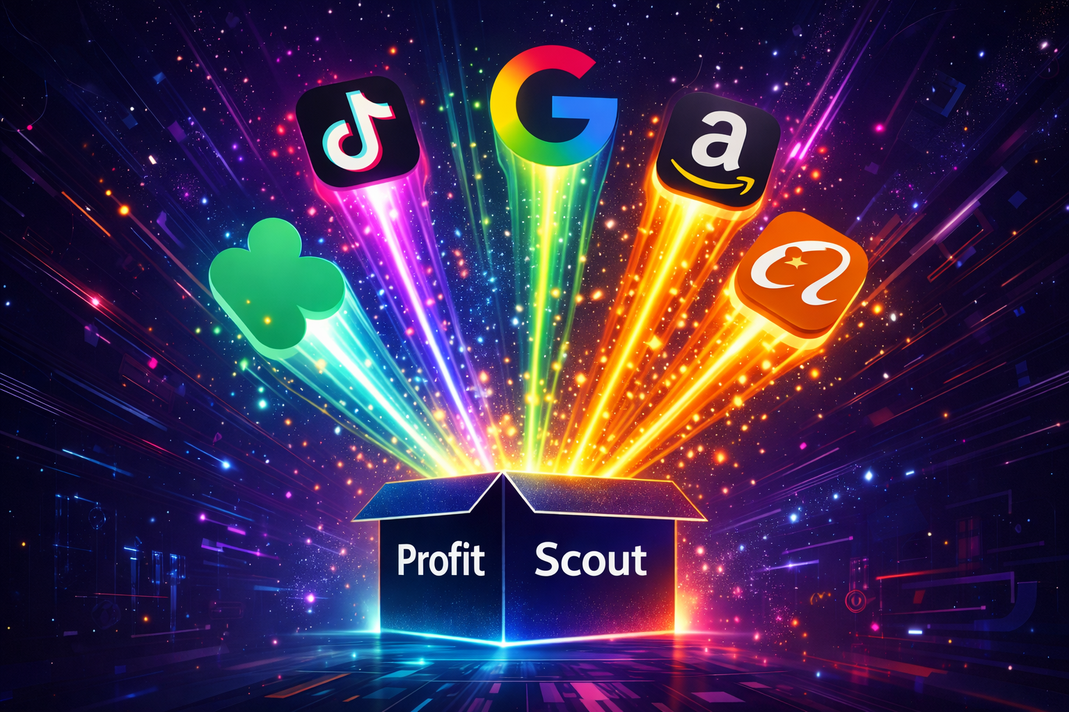 Profit Scout - TikTok, Google, Amazon, Alibaba adatforrások