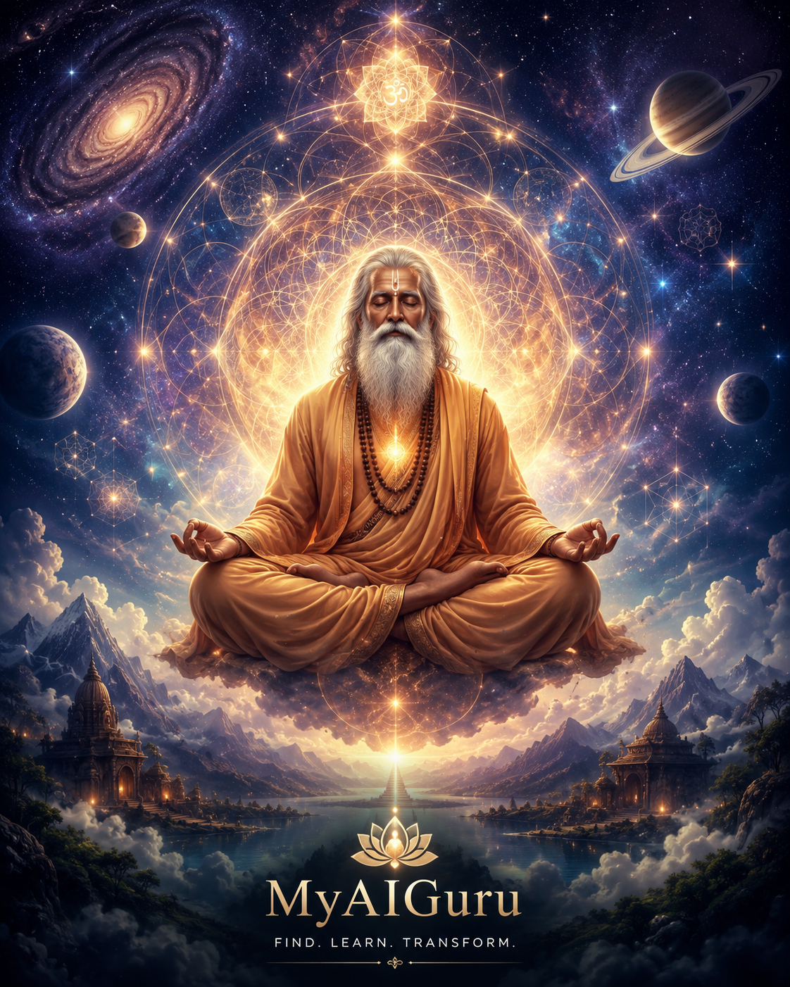 My AI Guru in meditation
