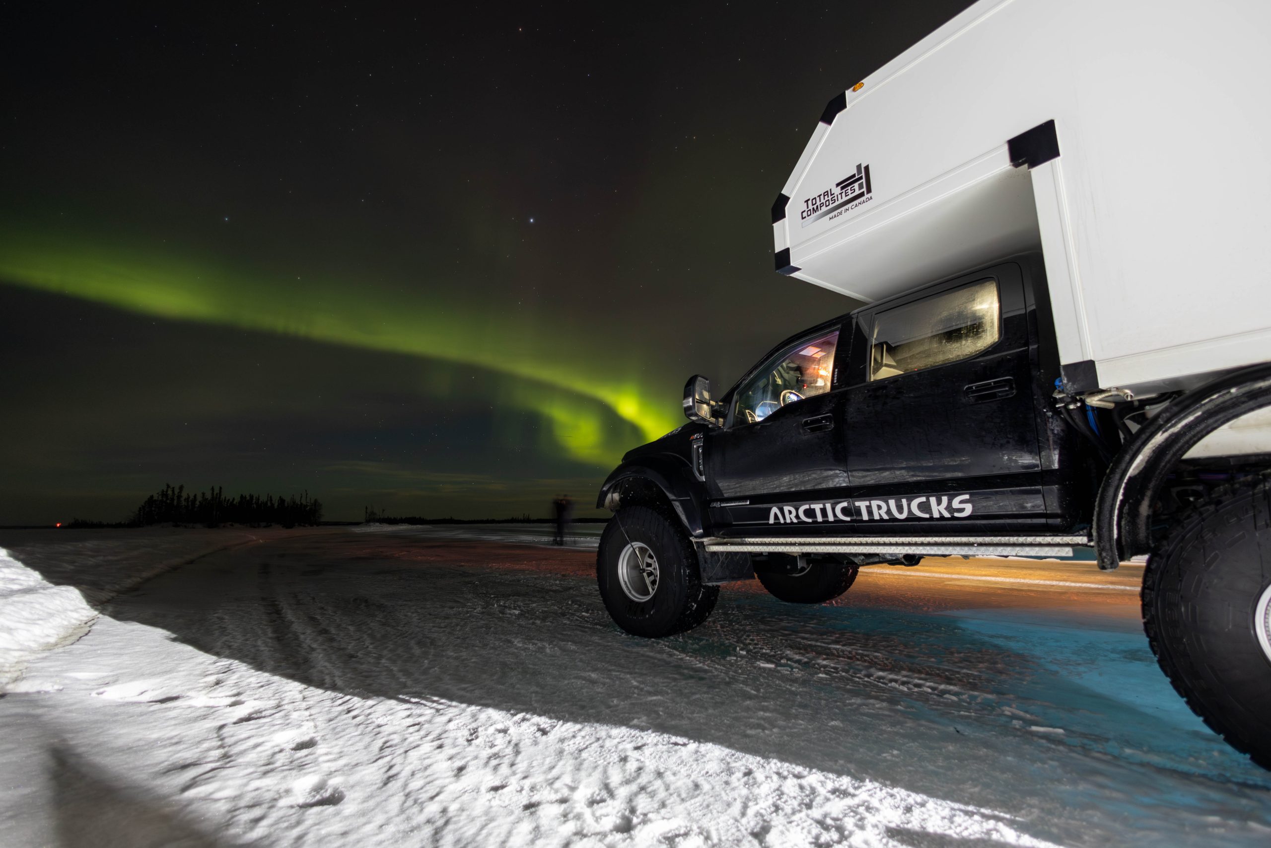 Arctic Trucks AT44 traversing snowy terrain