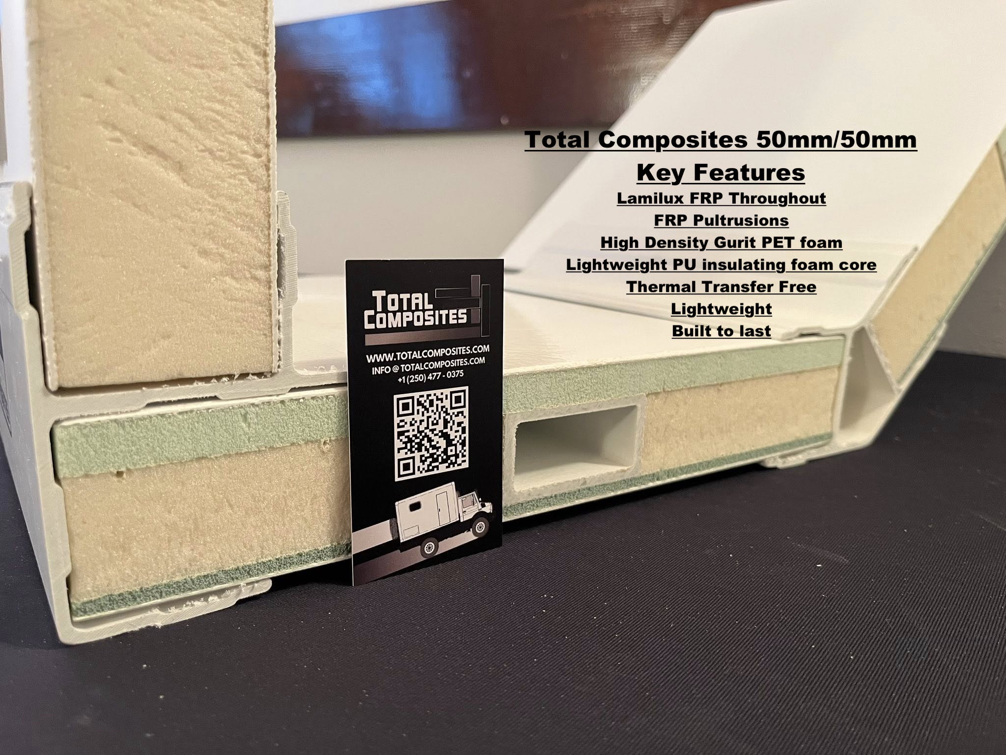 Total Composites 50mm/50mm panel construction
