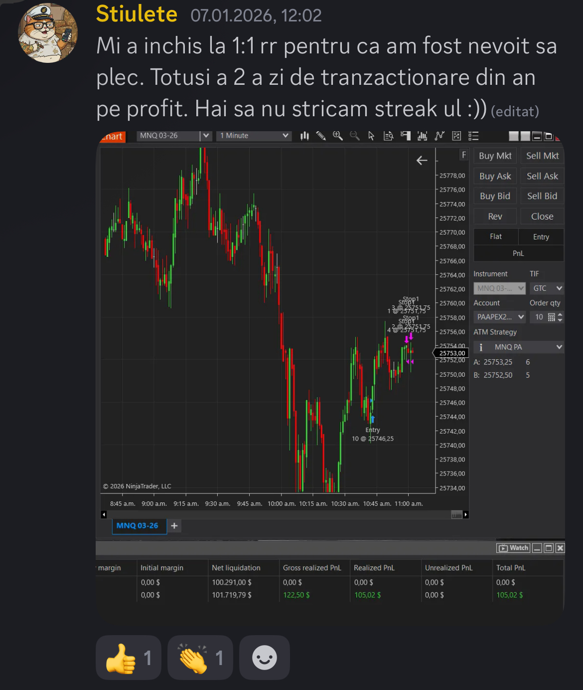 Stiulete - $105.02 Profit