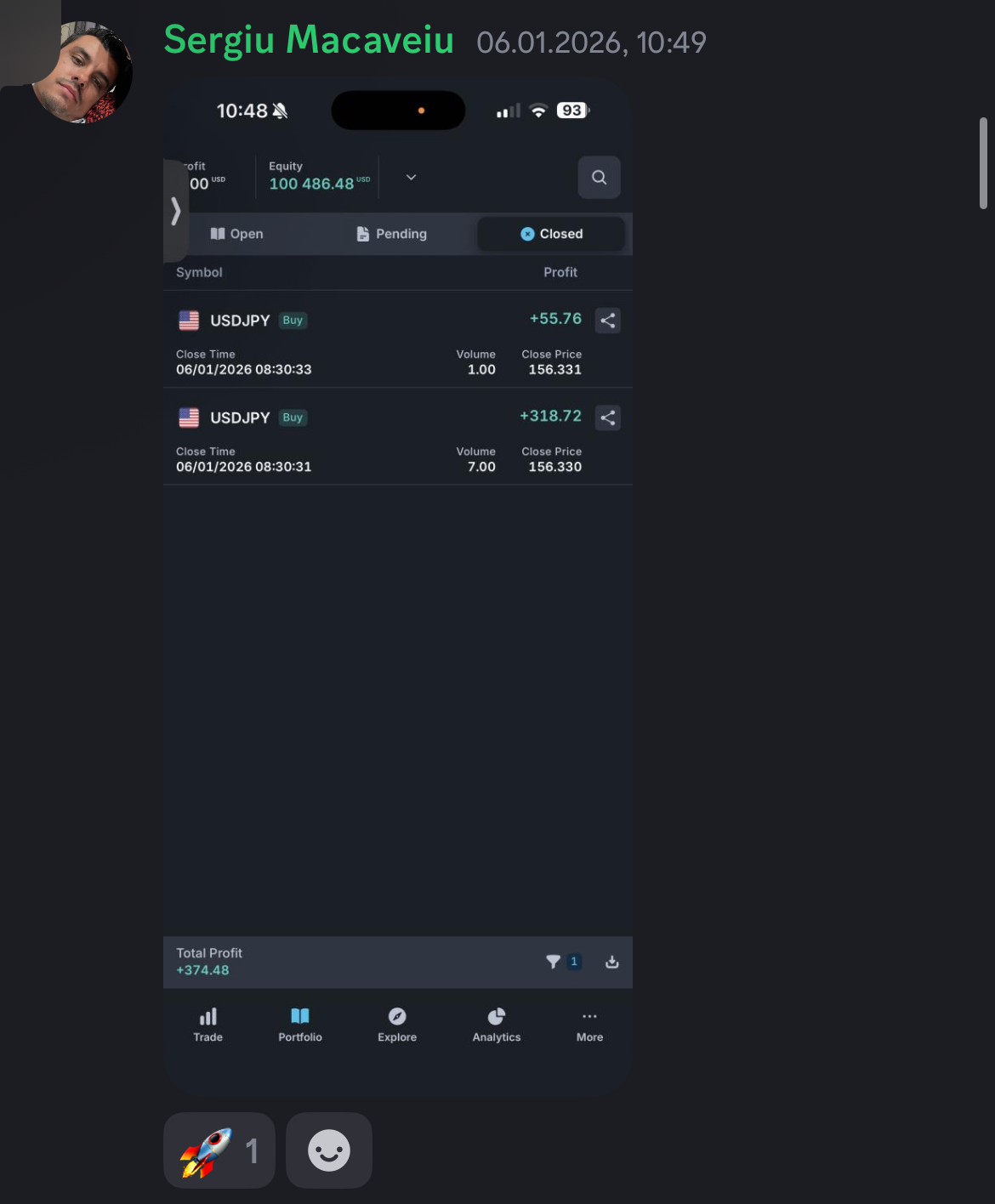 George - Payout Aprobat $2,000 + $721 Platit