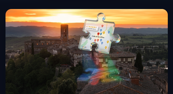 Colle Val d'Elsa — Puzzle schedabusiness Google Maps