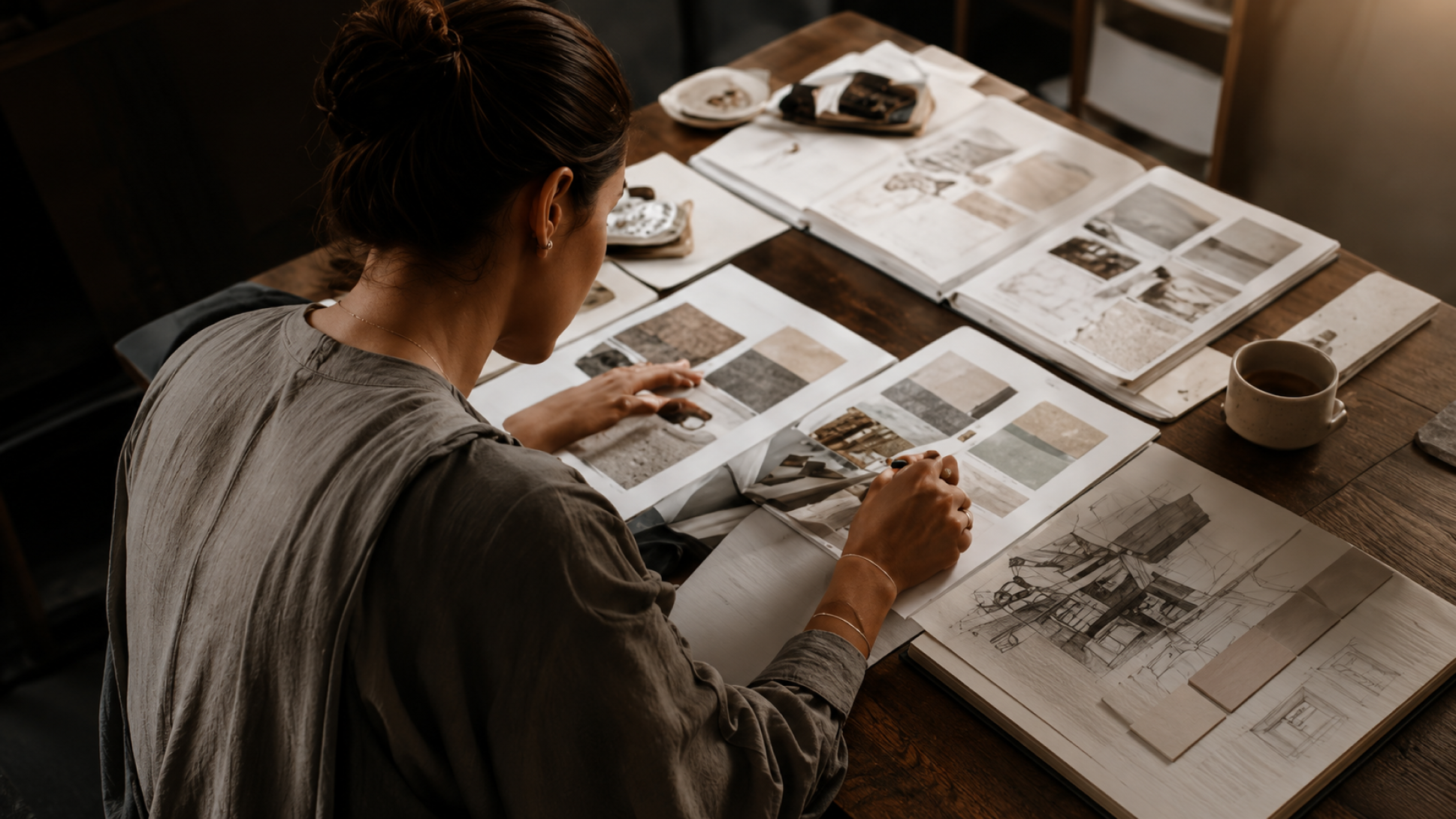 Archen's founder at work in the studio