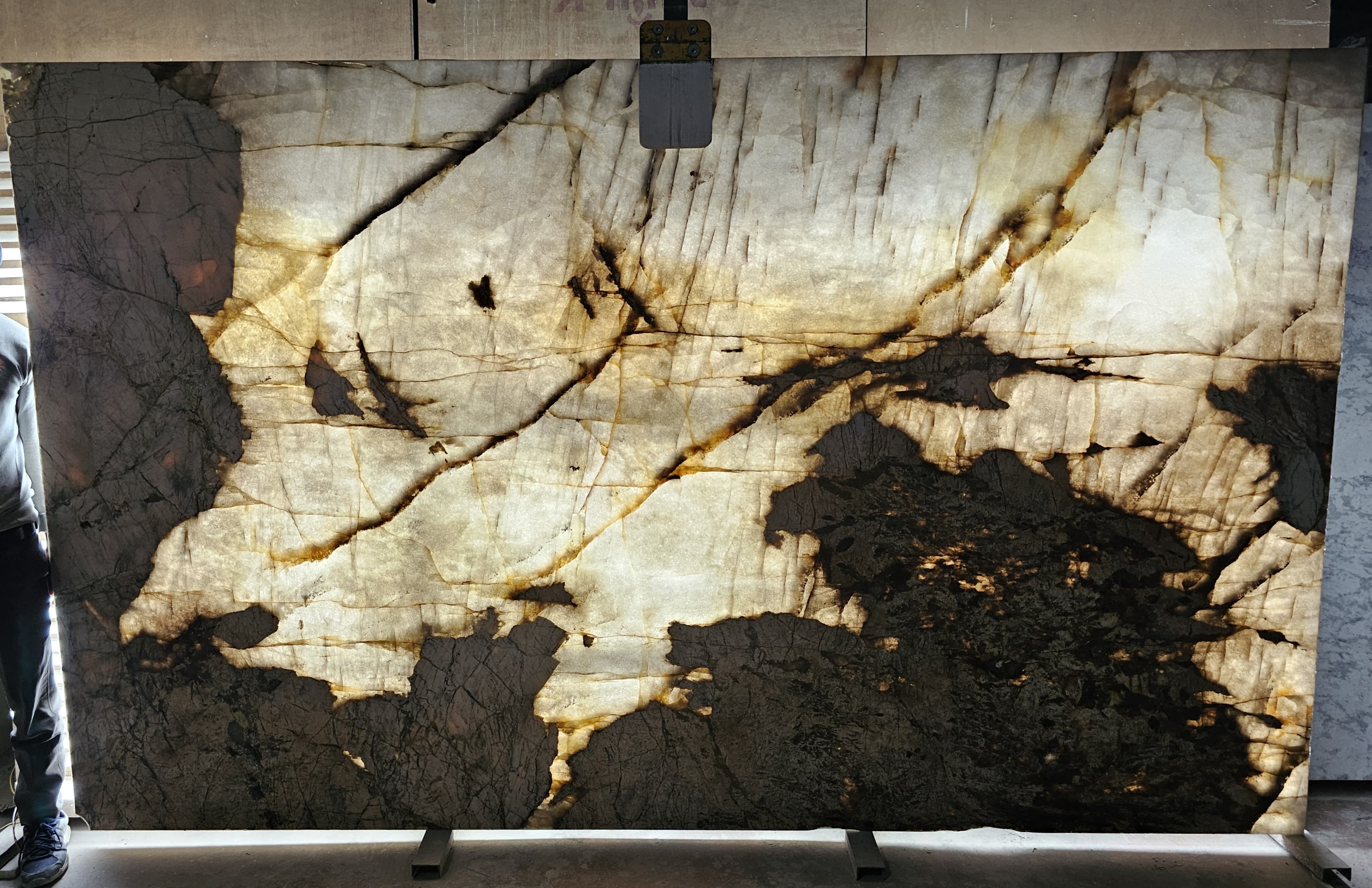 Armani Ivory Quartzite Backlit