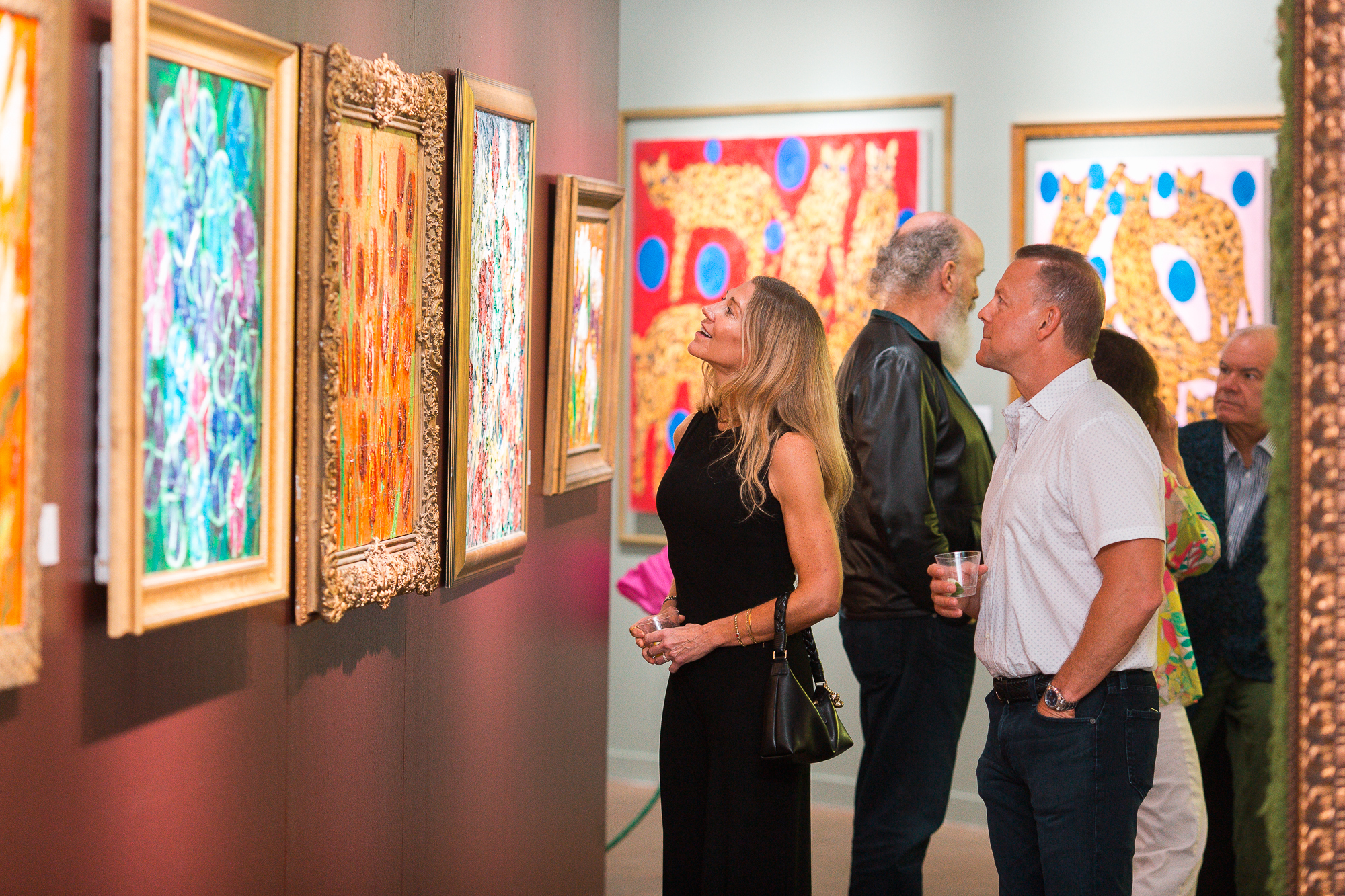 Collectors at a private VIP viewing -- West Chelsea Contemporary