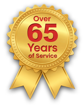 Over 65 Years of Service