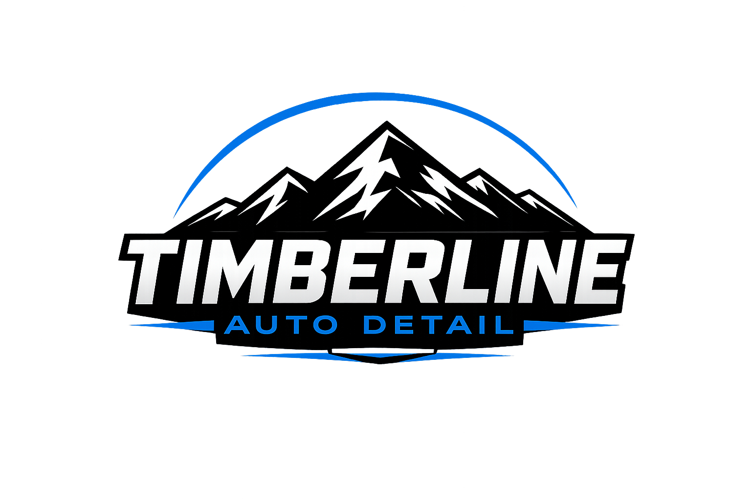 Timberline Auto Detail mountain logo