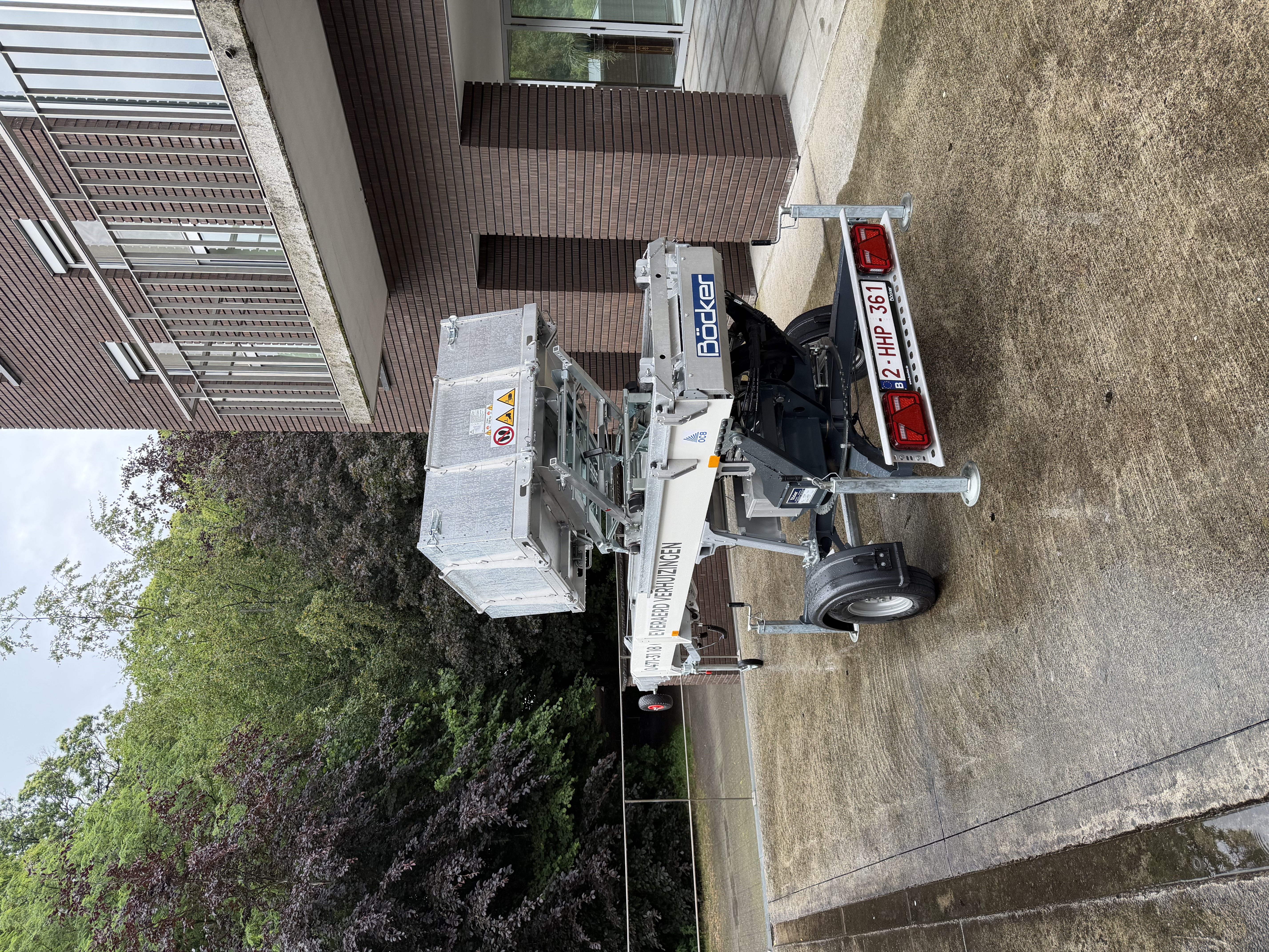 Mobiele aanhanger-verhuislift