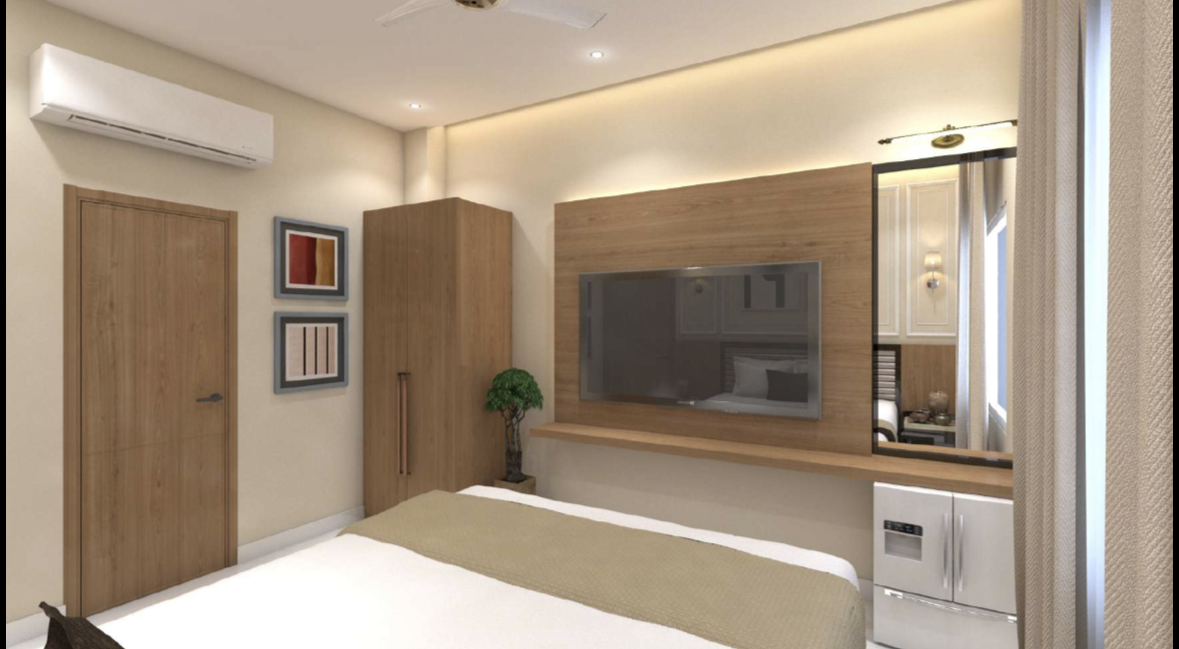 Premium Room · wall panelling detail