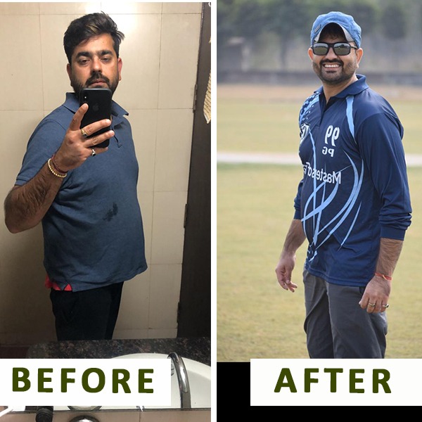 Puneet Gulati before and after transformation