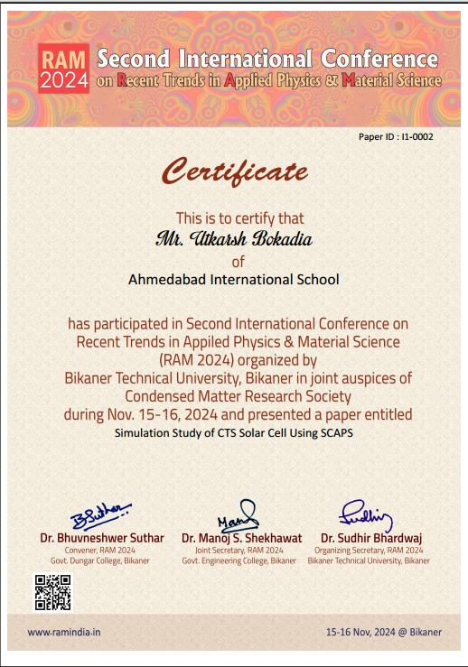 RAM 2024 — Research Paper Presented