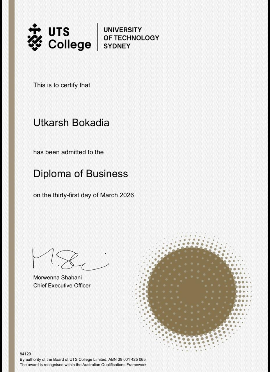 Diploma of Business — UTS College