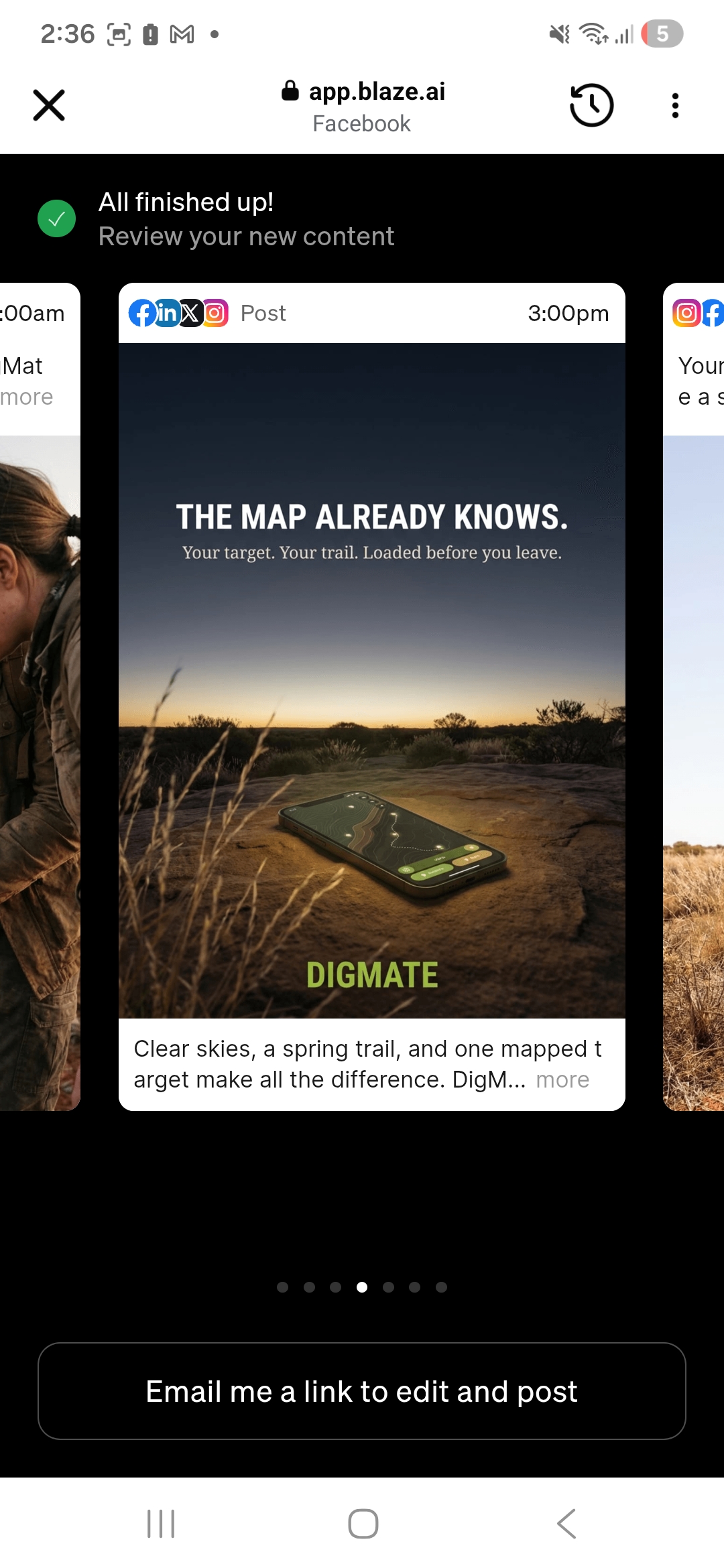 DigMate AI picking a gold prospecting spot in Australian outback
