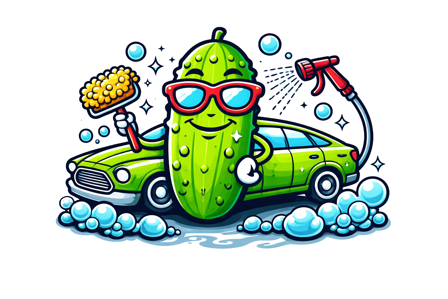 Dillpickle's Carwash logo
