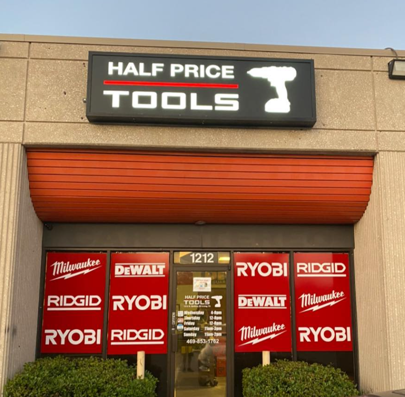 Half Price Tools storefront at 1212 N Beltline Rd, Irving TX