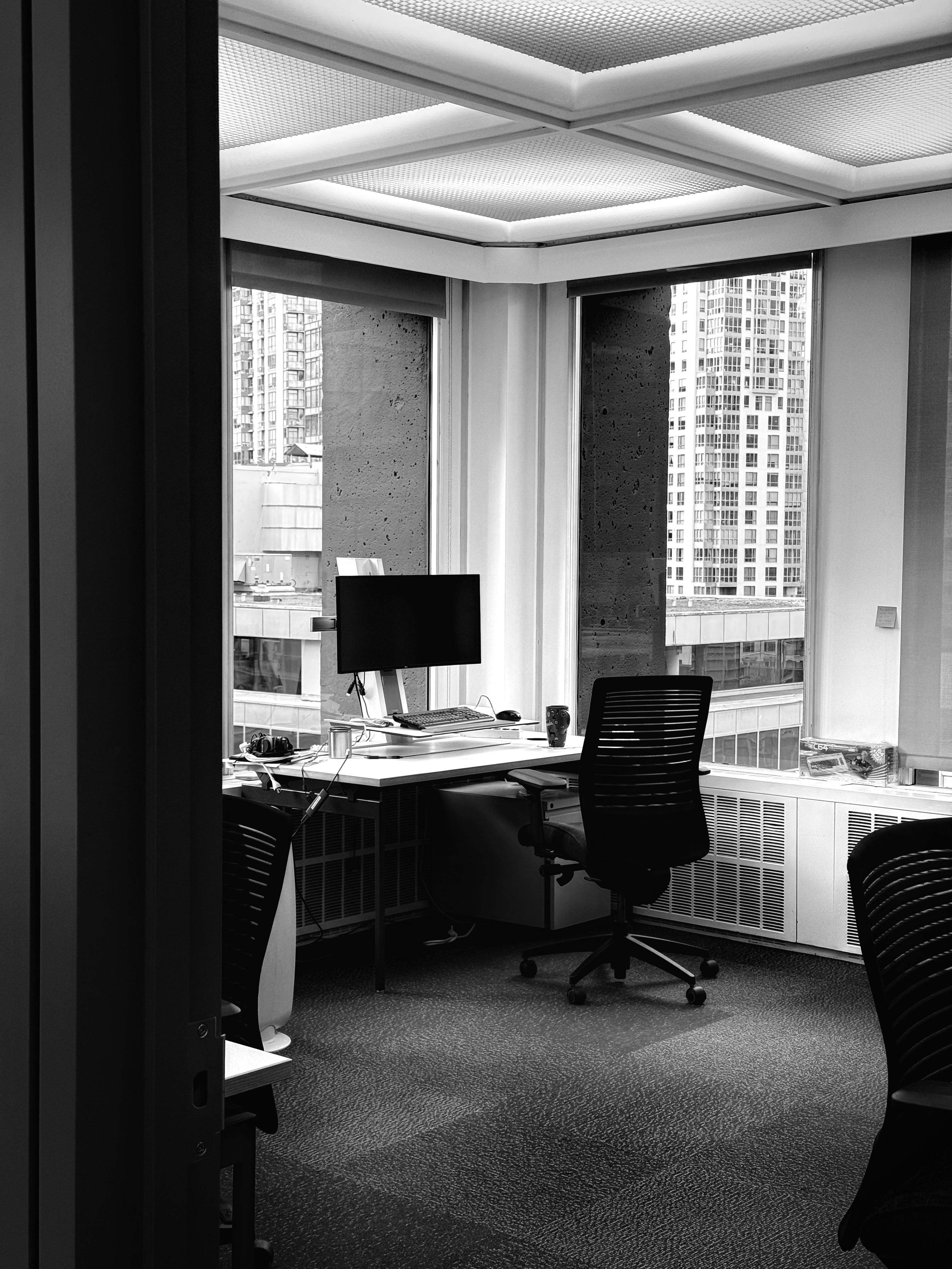 SamStella operating office — view onto the city