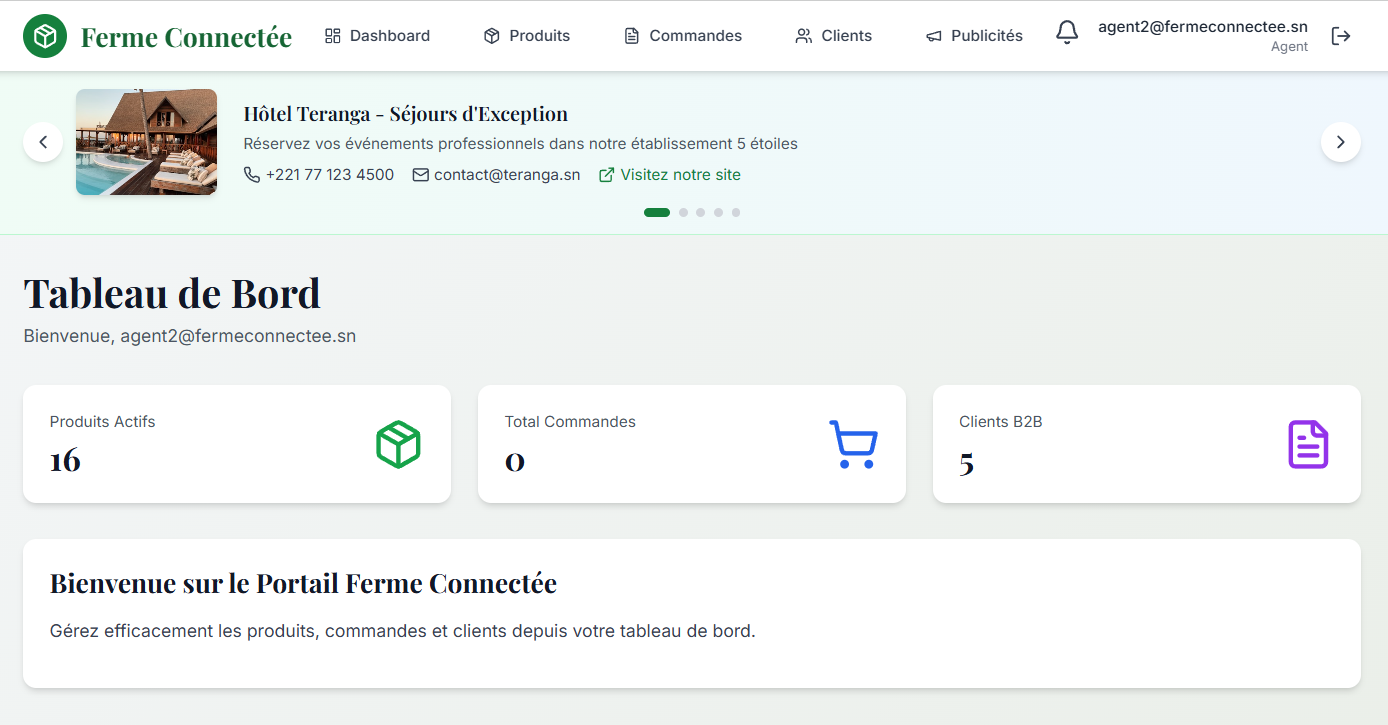 PORTAIL B2B FERME DU FUTUR
