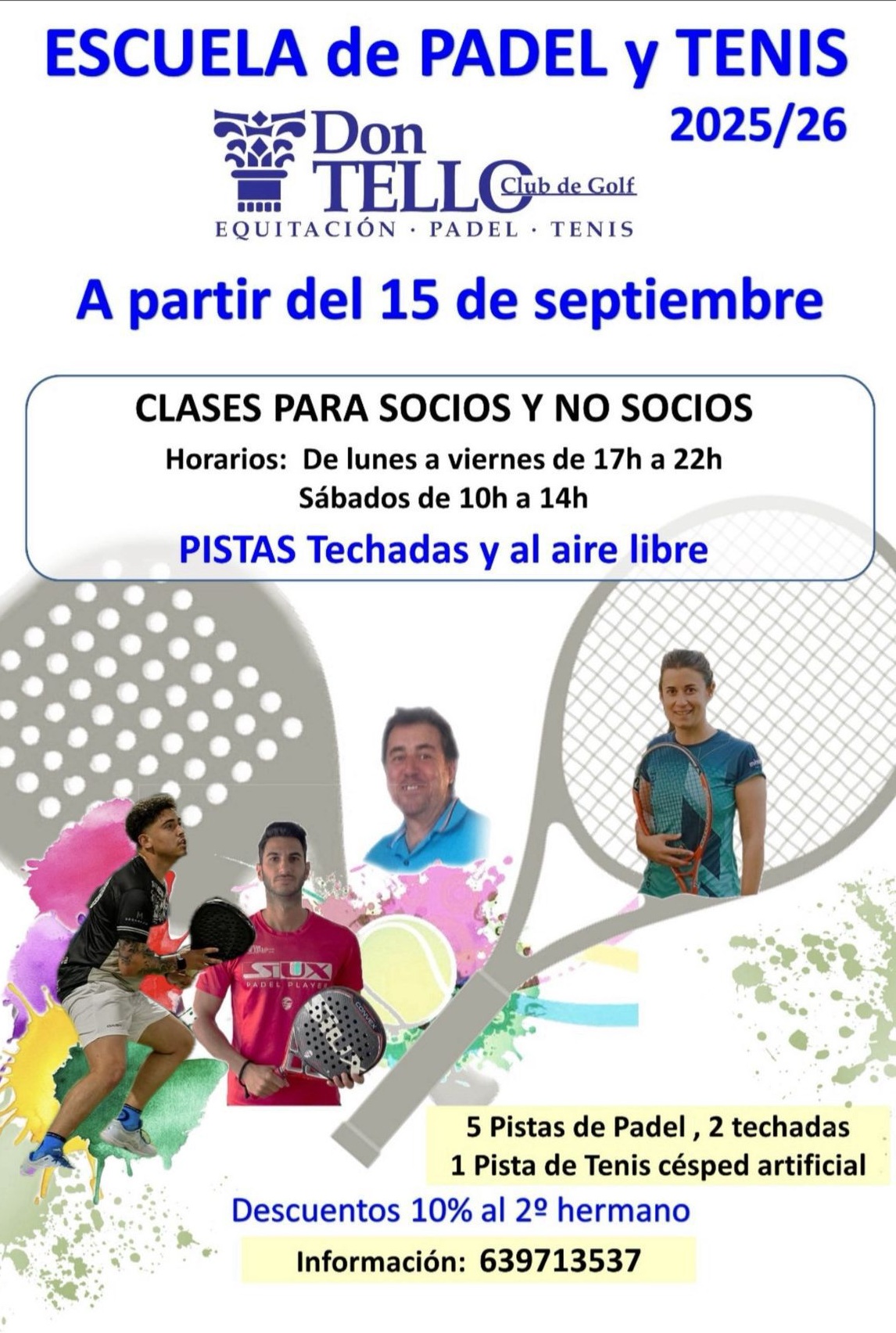 Clases de Pádel y Tenis
