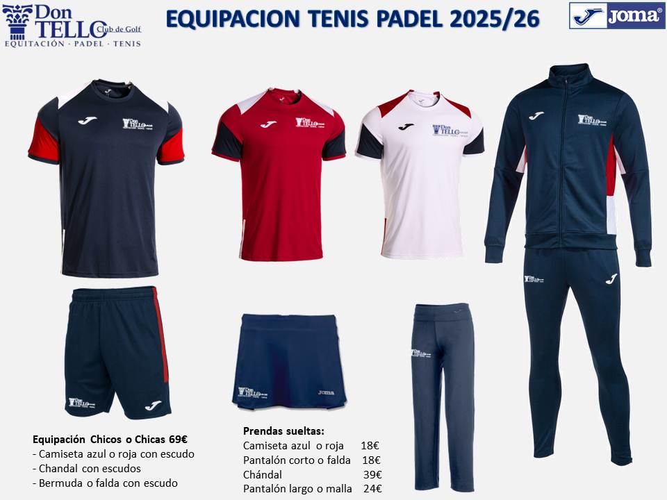 Equipación Don Tello Chicos o Chicas