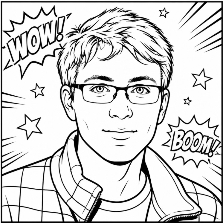AI Sketch Bot photobooth print example 2