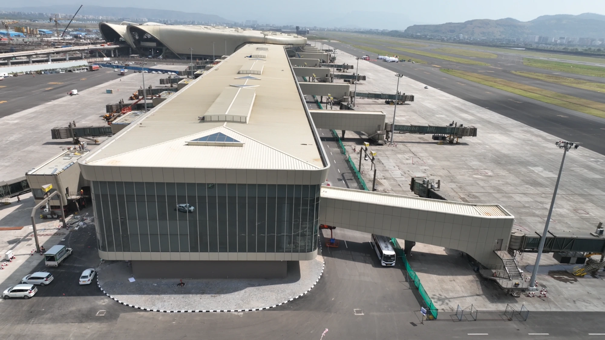 Navi Mumbai International Airport aerial view