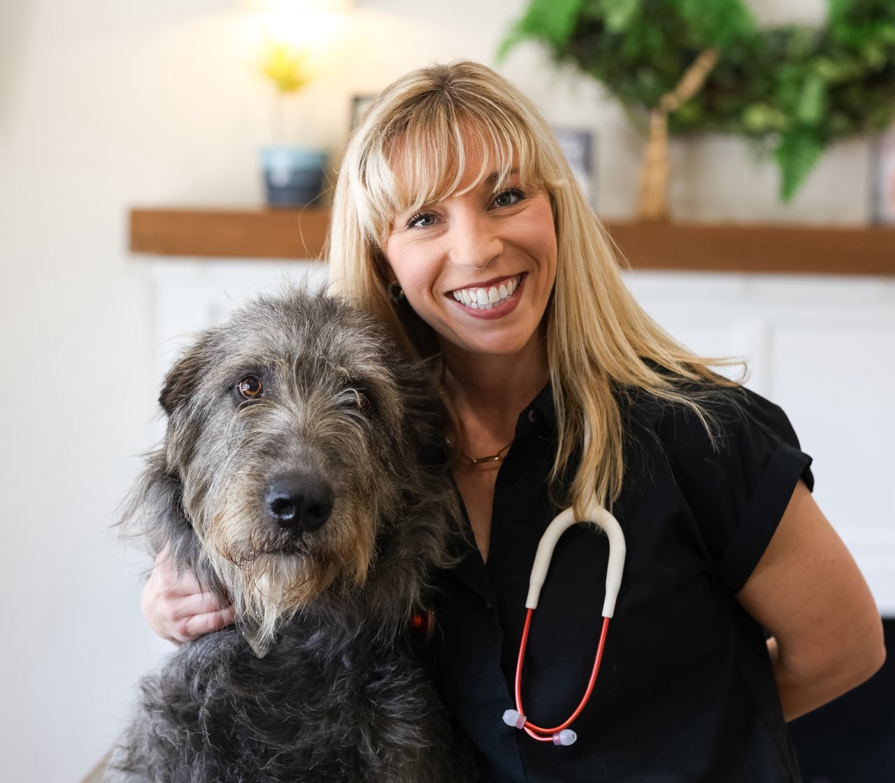 Dr. Bobbi Musgrove with a patient