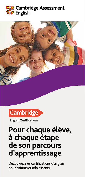Couverture du flyer Cambridge English Qualifications pour parents