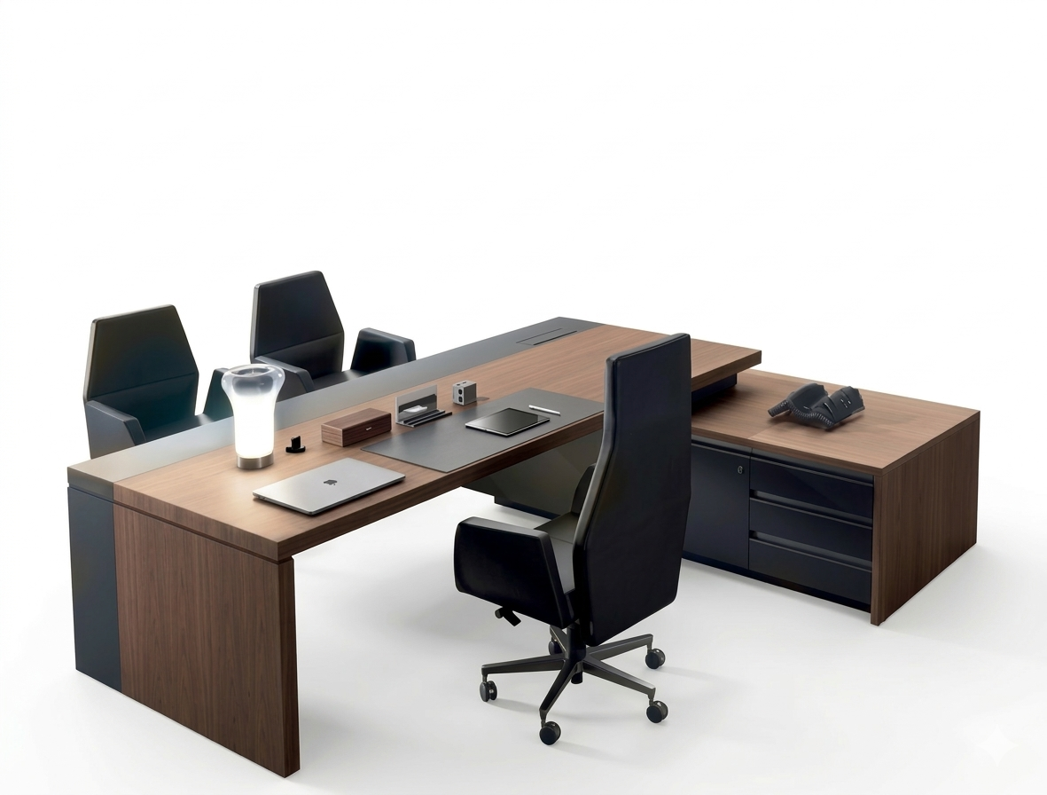 Executive Desks Executive Furniture - Model ED-001 - ergonomic office chairs Mumbai by Ezeefit Office Systems