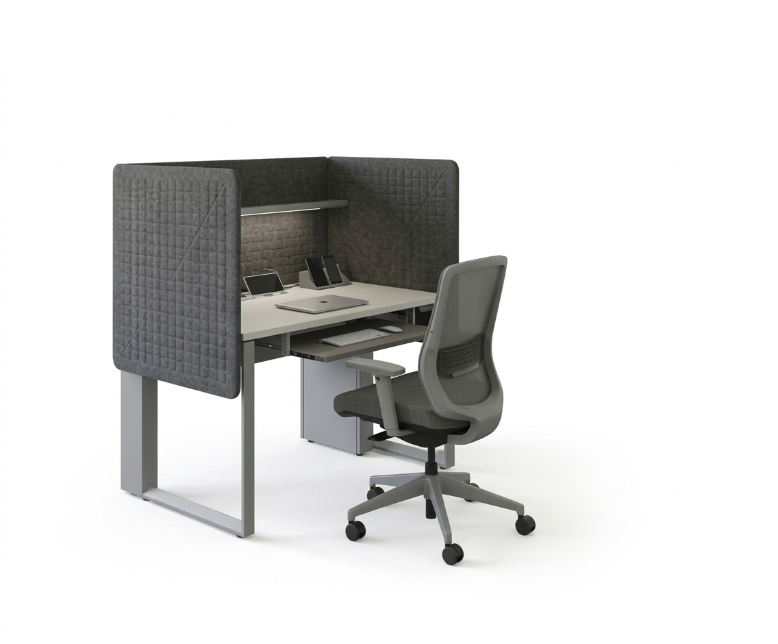 Acoustic Workstations variant AW-002 for BPO - office furniture manufacturer Mumbai