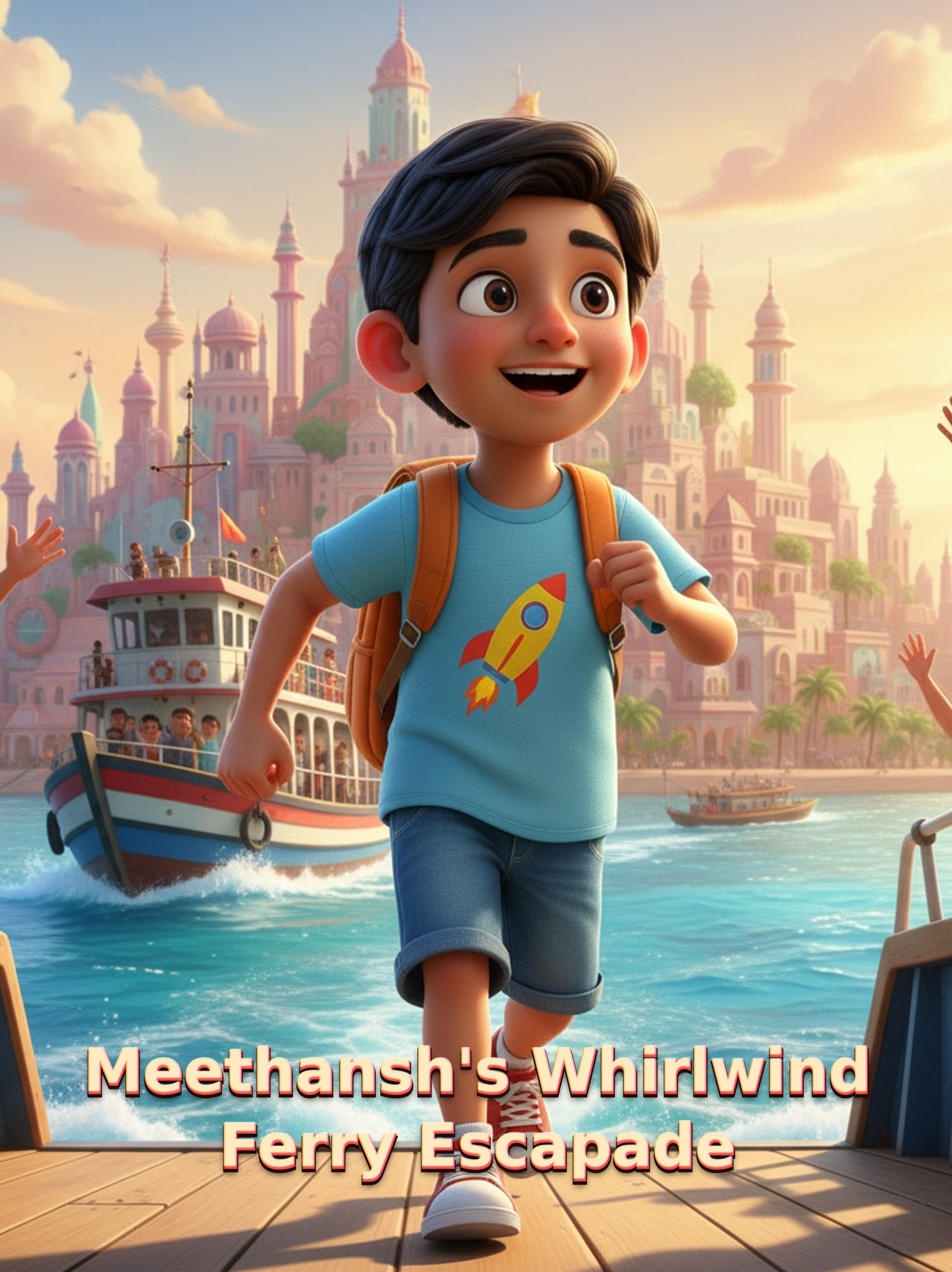 Premium Printed Storybook - Meethansh's Whirlwind Ferry Escapade