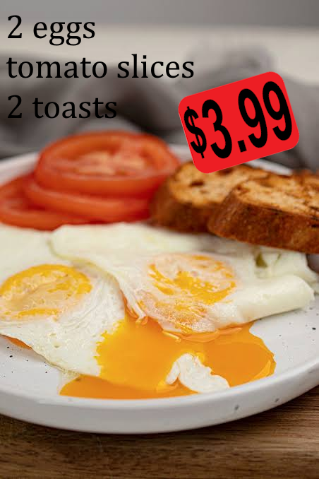 2 Eggs, Tomato & Toast