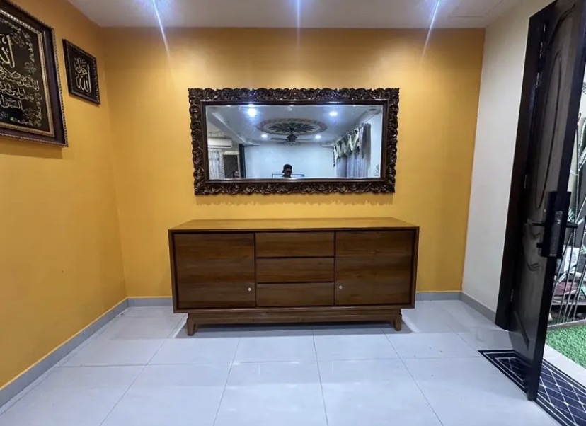 SET COMBO KABINET TV + CERMIN DINDING JATI