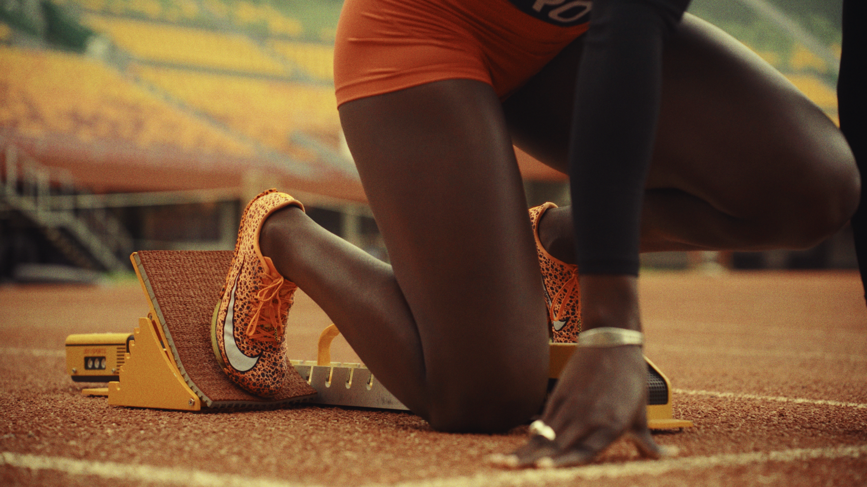 Athletes at Stade Leopold Sedar Senghor