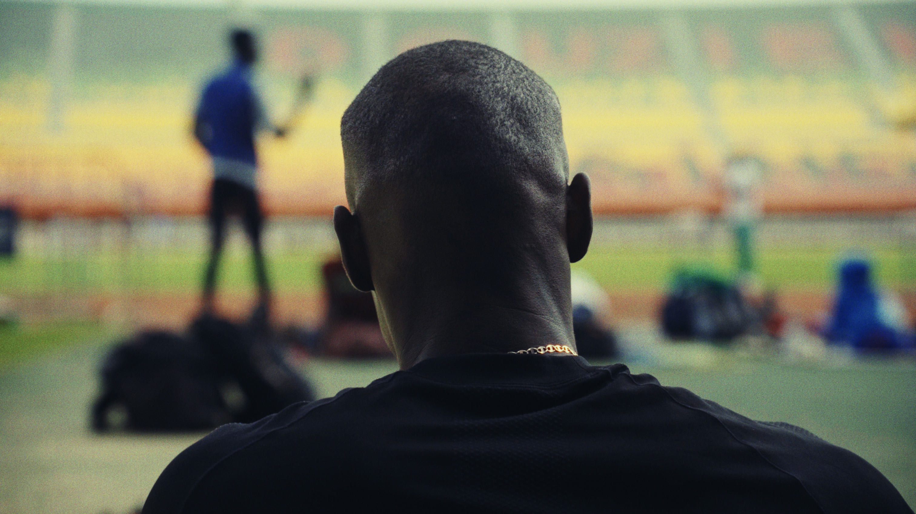 Athletes training at Stade Leopold Sedar Senghor