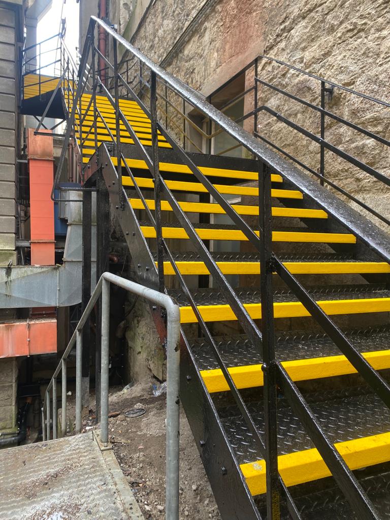 Mild Steel Staircase - Detail View