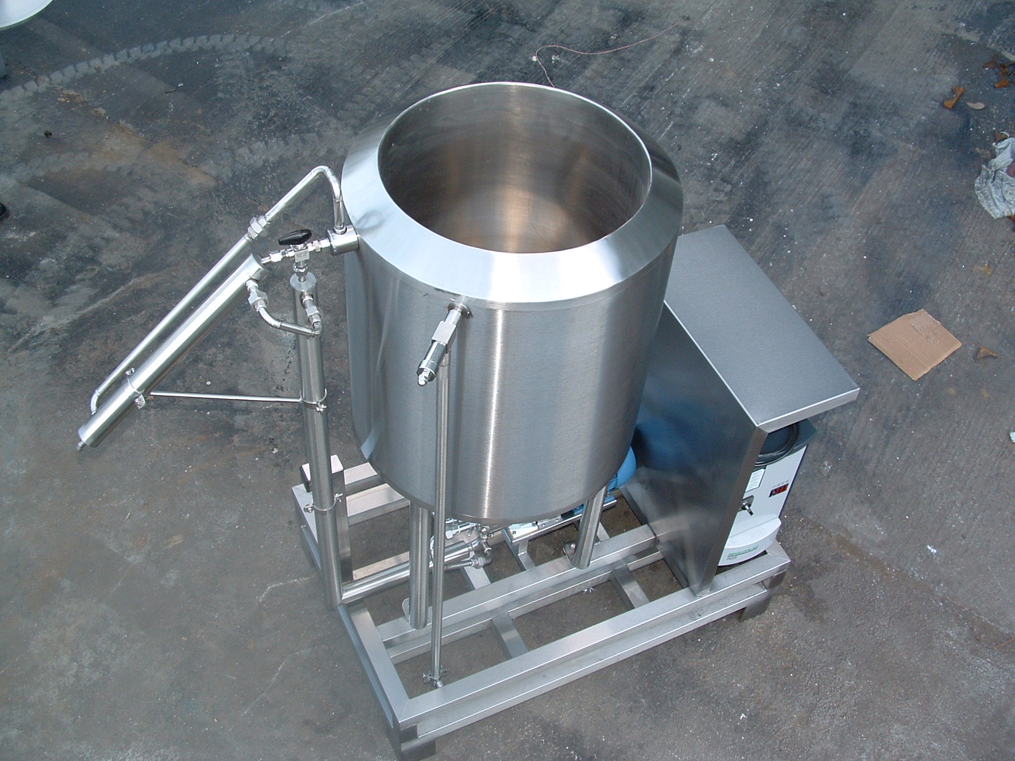 Stainless Steel Tank - Overhead View