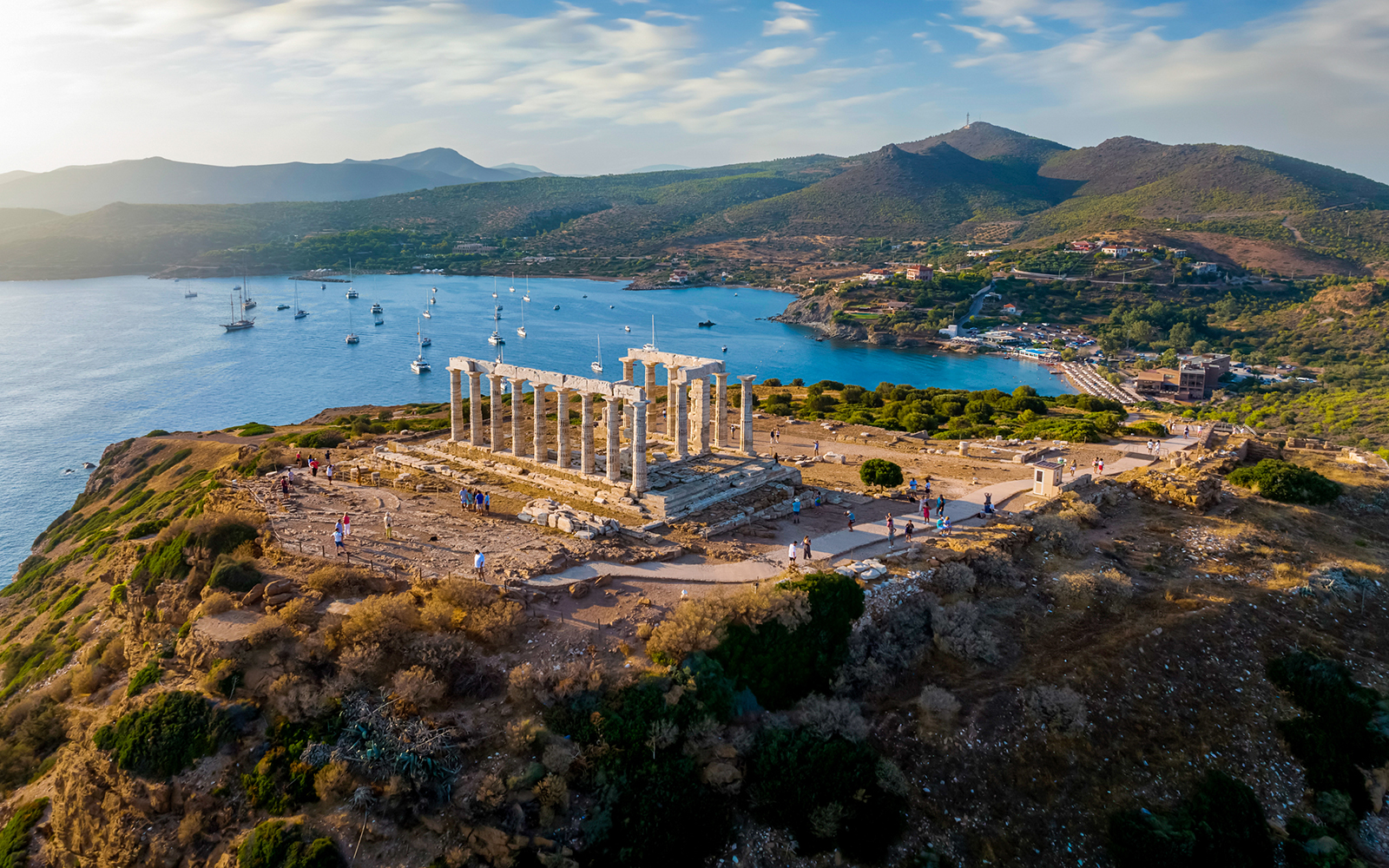 Temple de Poséidon au Cap Sounion — site archéologique surplombant la mer Égée