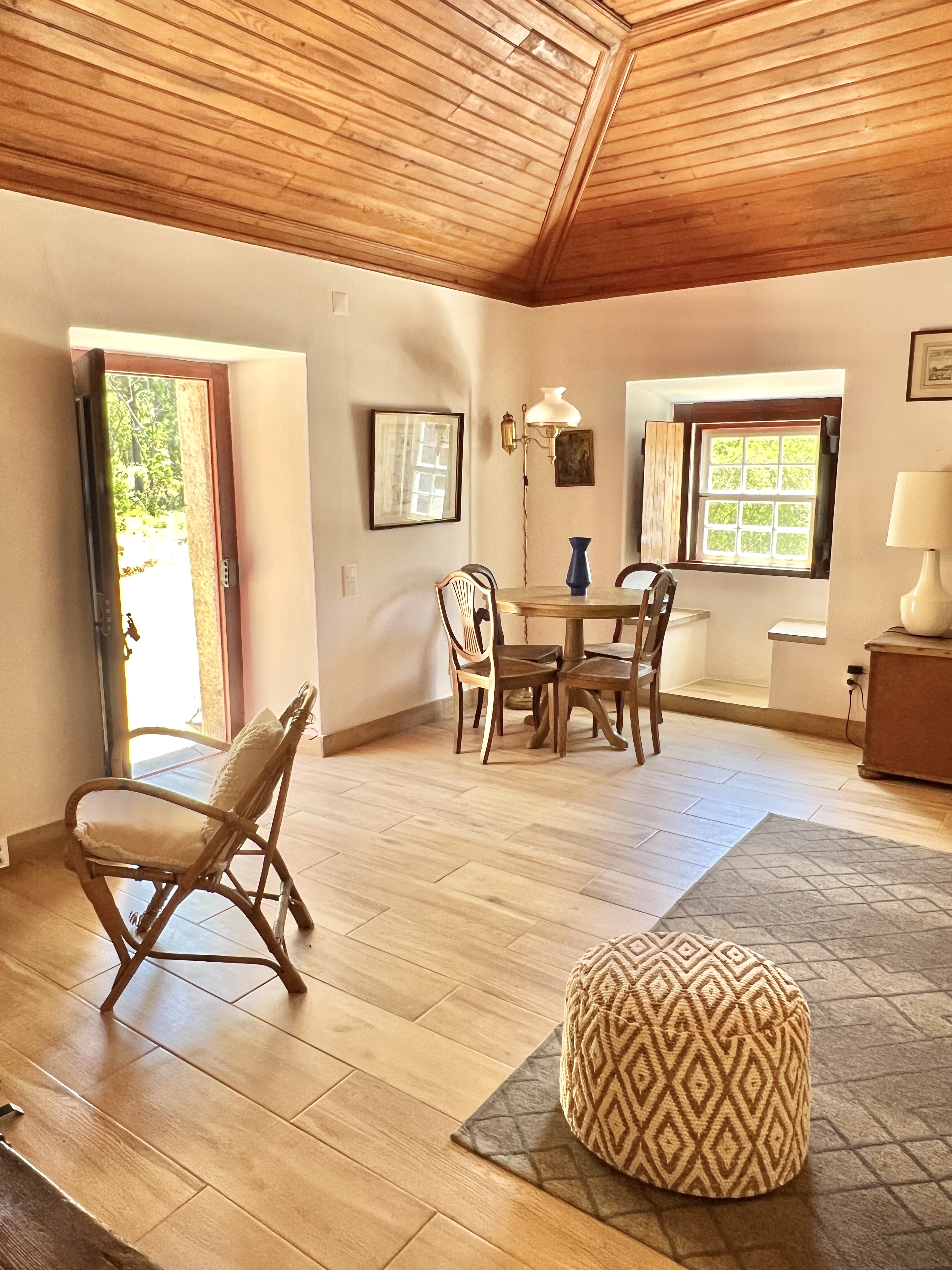 Pine Tree House living and dining area