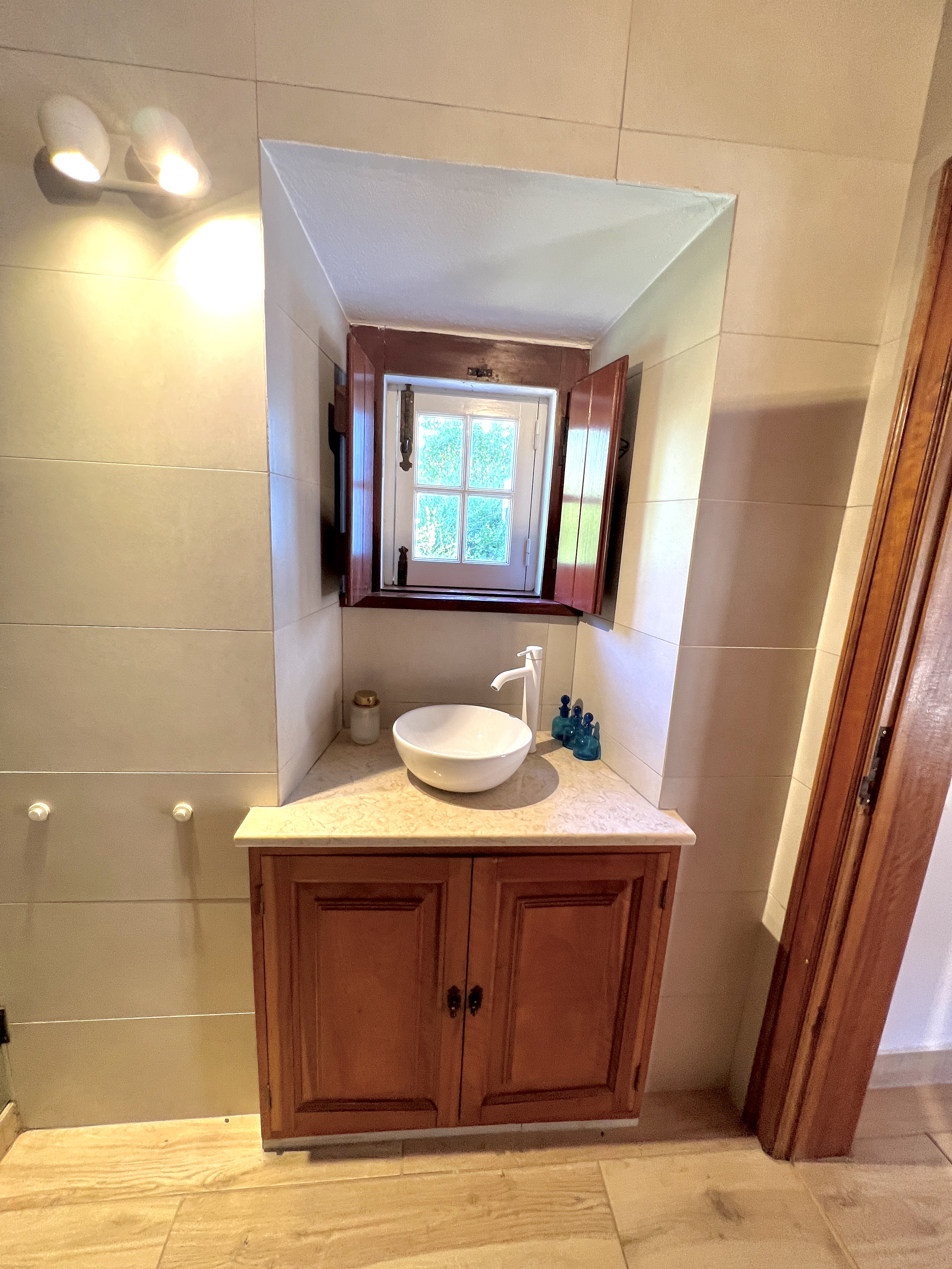 Pine Tree House bathroom vanity
