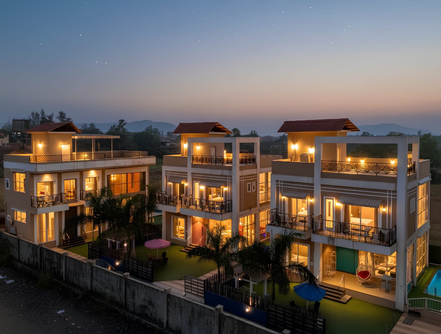 Royal Garden Villas aerial view Lonavala