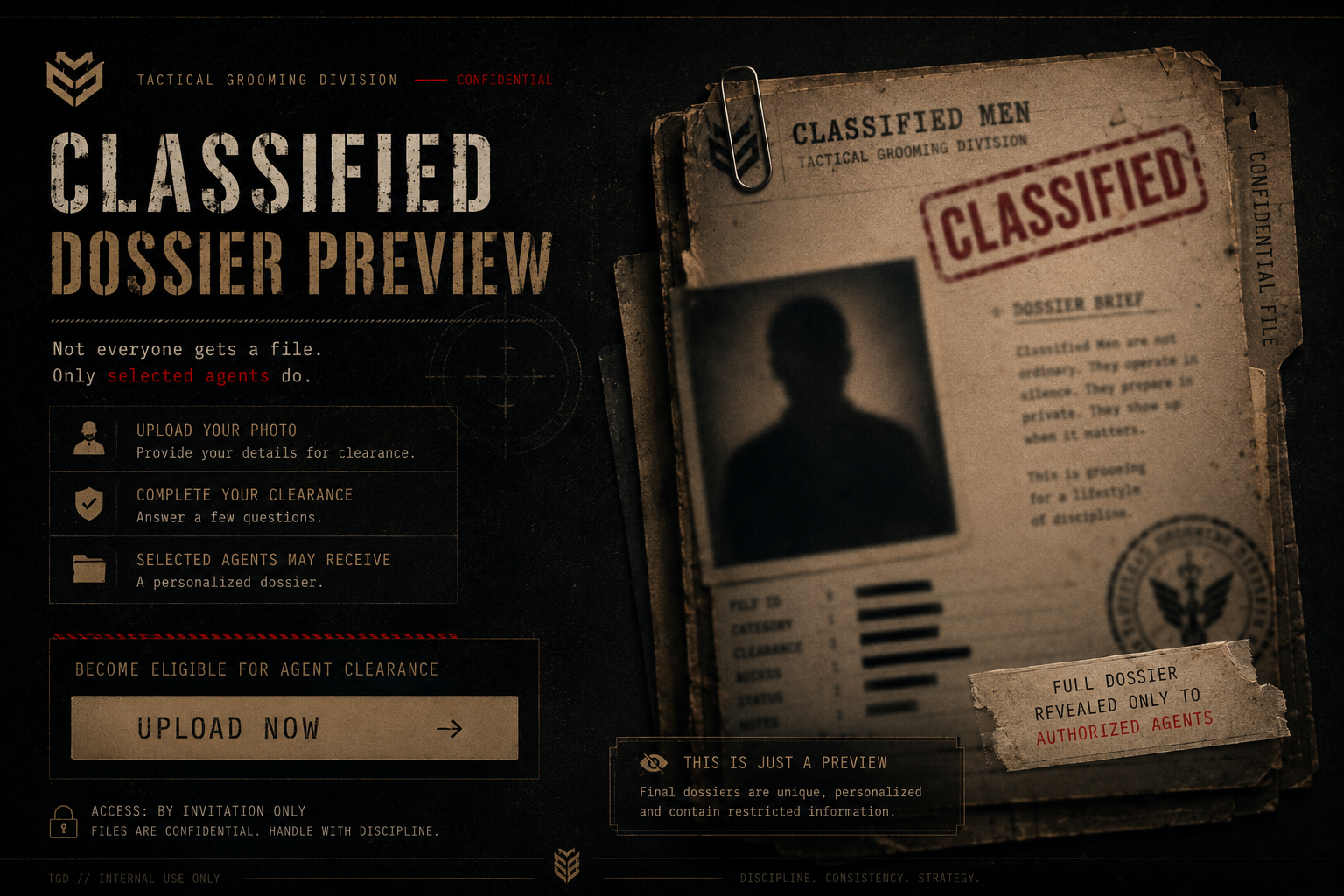 Classified dossier preview