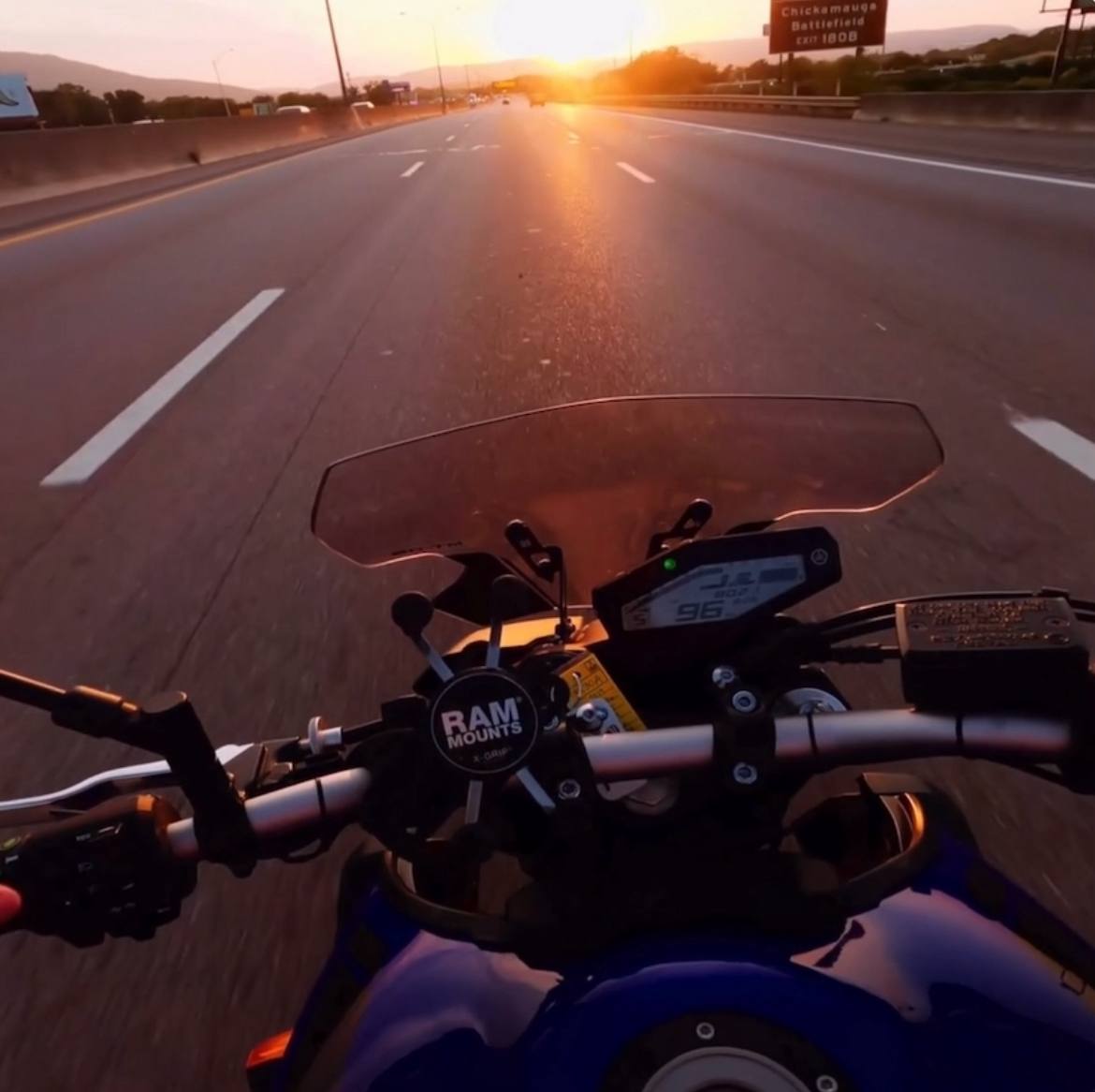 Motorcycle Sunset