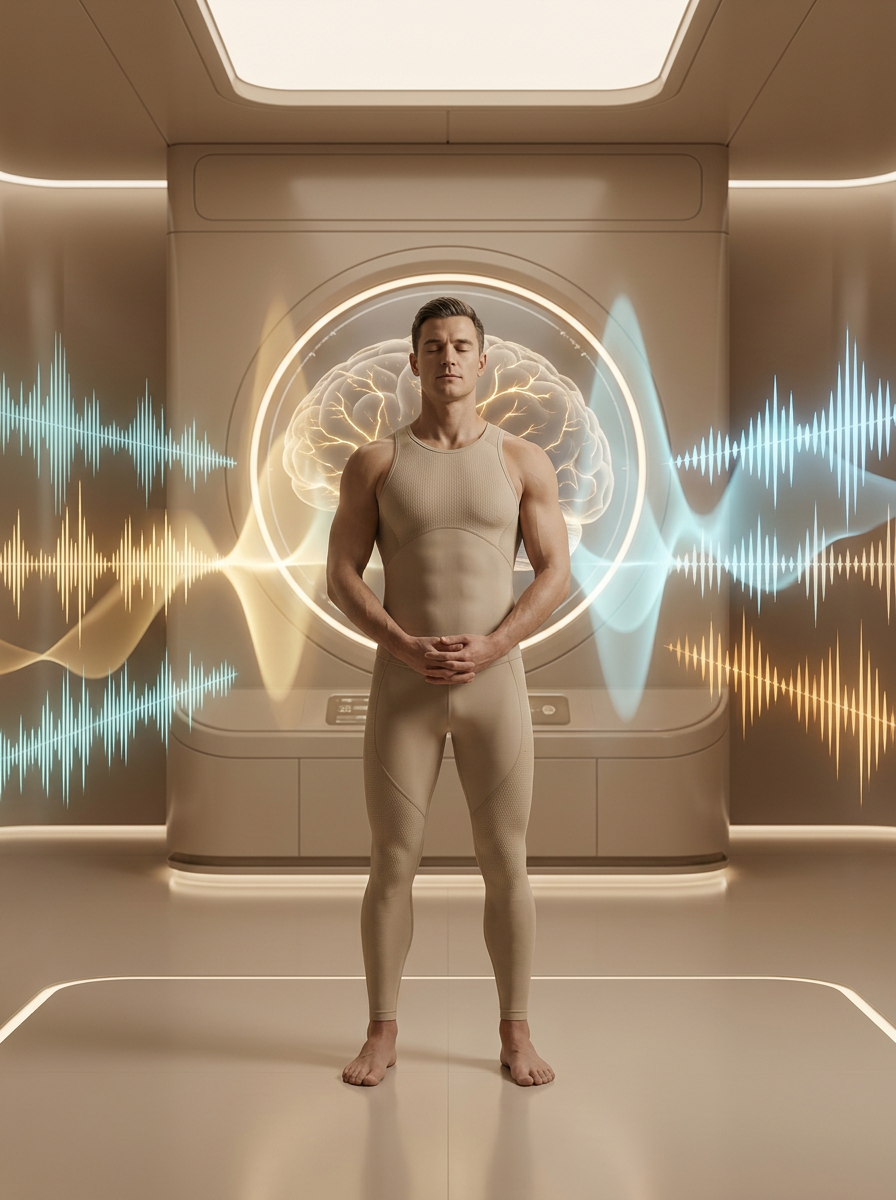 Bilateral sound rhythm — left-right hemispheric resonance