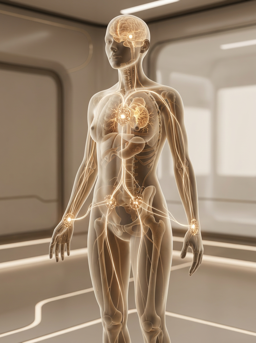 Eyes closed, body settled — receptive bilateral practice