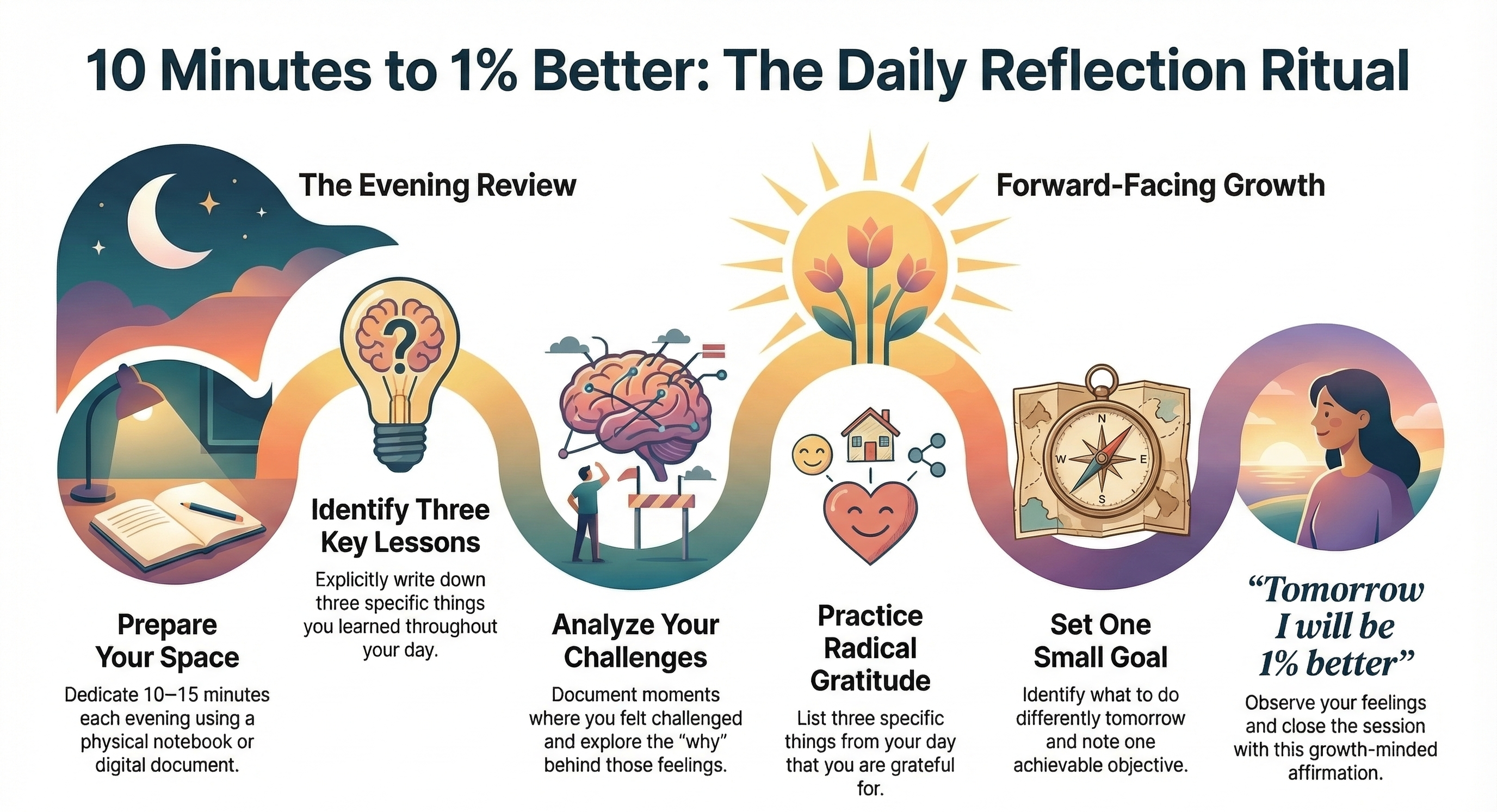 Daily Reflection Worksheet - Infographic